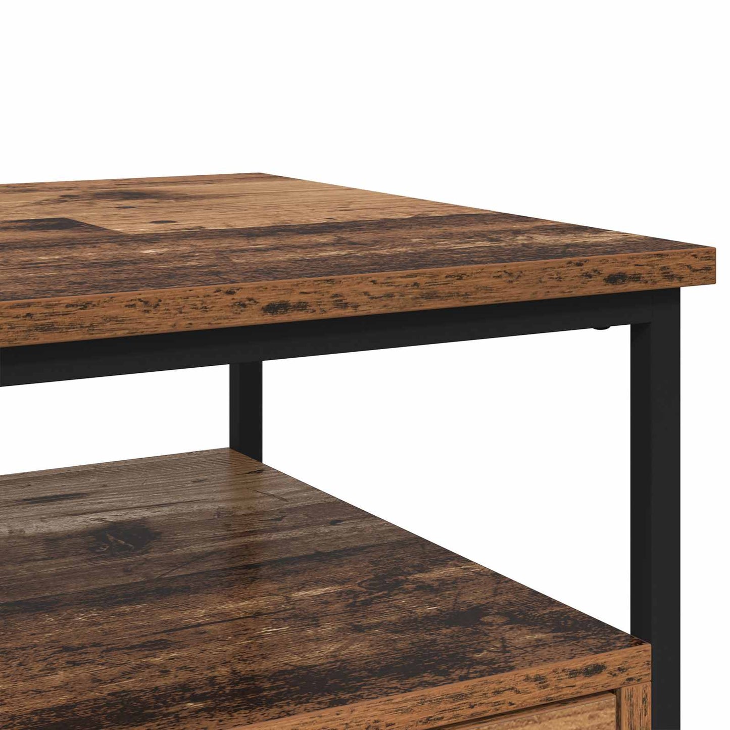vidaXL Nachttisch 2 pcs Altholz 40 x 42 x 56 cm Holzwerkstoff