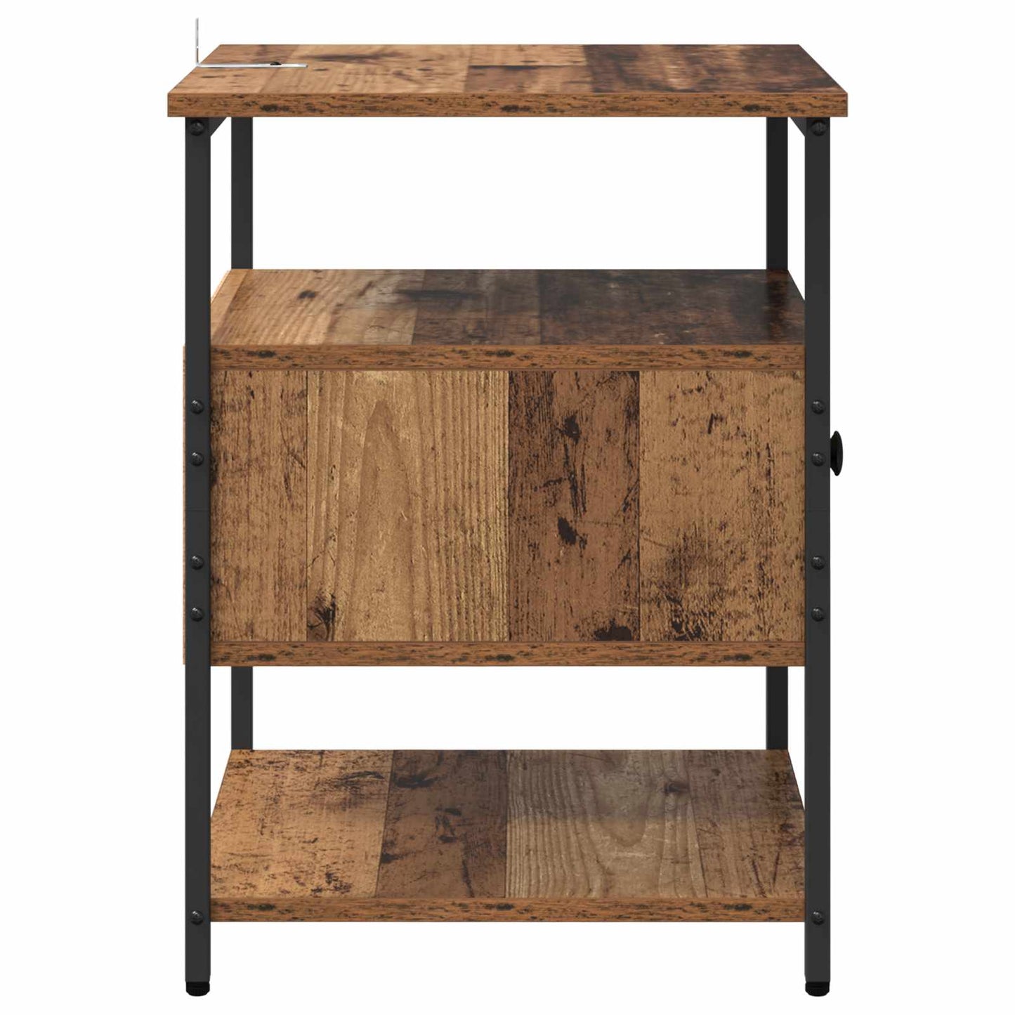 vidaXL Nachttisch 2 pcs Altholz 40 x 42 x 56 cm Holzwerkstoff