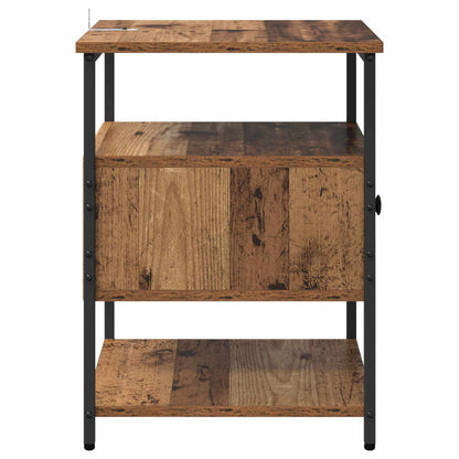 vidaXL Nachttisch 2 pcs Altholz 40 x 42 x 56 cm Holzwerkstoff