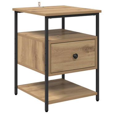 vidaXL Nachttisch Artisan-Eiche 40 x 42 x 56 cm Holzwerkstoff