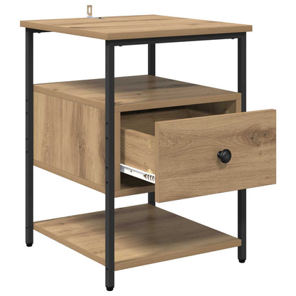 vidaXL Nachttisch 2 pcs Artisan-Eiche 40 x 42 x 56 cm Holzwerkstoff