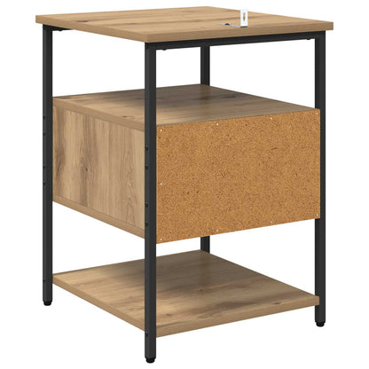 vidaXL Nachttisch 2 pcs Artisan-Eiche 40 x 42 x 56 cm Holzwerkstoff
