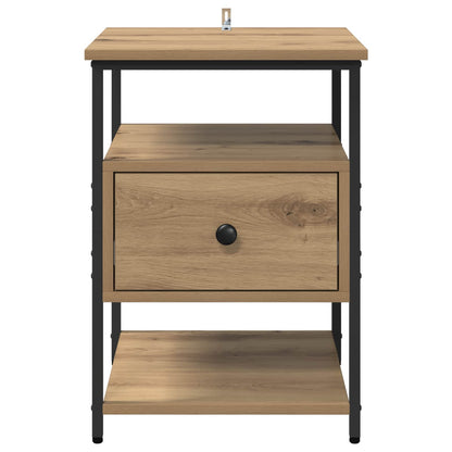 vidaXL Nachttisch 2 pcs Artisan-Eiche 40 x 42 x 56 cm Holzwerkstoff