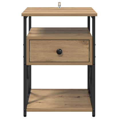 vidaXL Nachttisch Artisan-Eiche 40 x 42 x 55 cm Holzwerkstoff