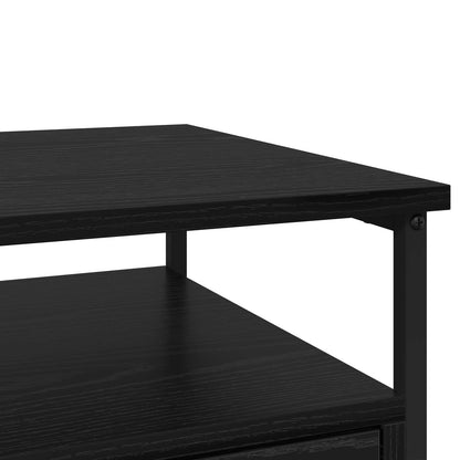 vidaXL Nachttisch 2 pcs Schwarz Eichen-Optik 40 x 42 x 55 cm