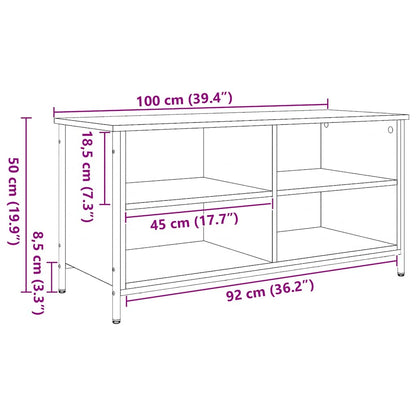 vidaXL TV-Schränk Artisan-Eiche 100 x 40 x 50 cm Holzwerkstoff