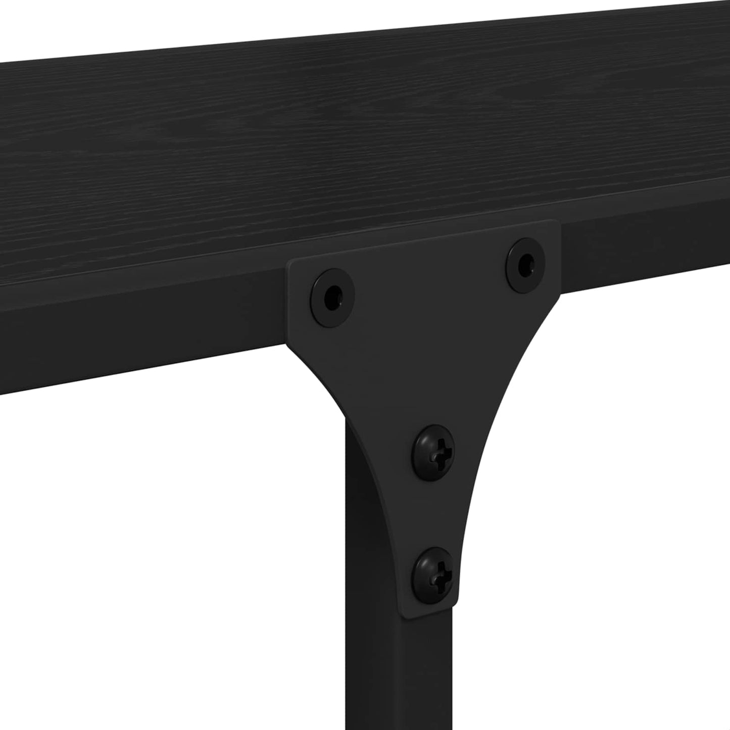 vidaXL Regal Schwarz Eichen-Optik 100 x 32 x 170 cm Holzwerkstoff