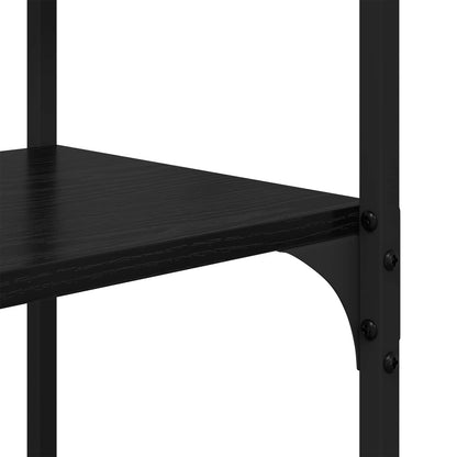 vidaXL Regal Schwarz Eichen-Optik 100 x 32 x 170 cm Holzwerkstoff