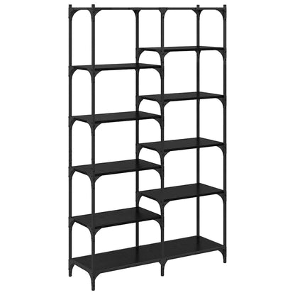 Regal Schwarz Eichen-Optik 100 x 32 x 170 cm Holzwerkstoff