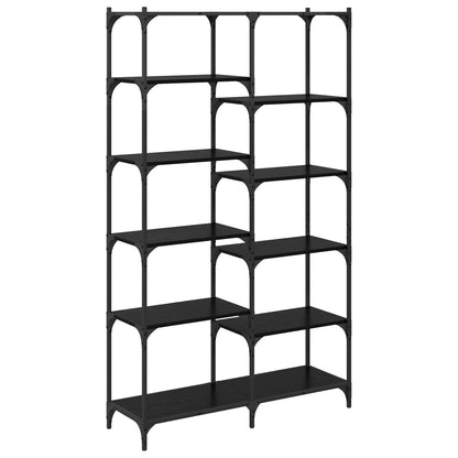 vidaXL Regal Schwarz Eichen-Optik 100 x 32 x 170 cm Holzwerkstoff