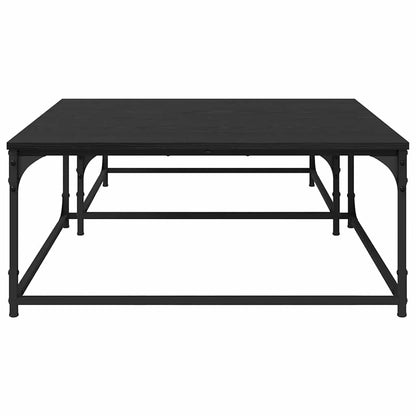 vidaXL Couchtisch 2 pcs Schwarz Eichen-Optik Holzwerkstoff