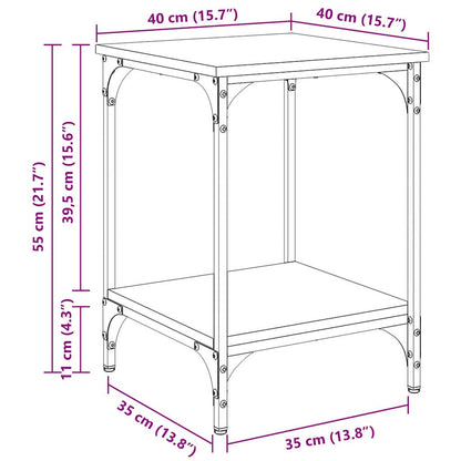 vidaXL Couchtisch Altholz 40 x 40 x 55 cm Holzwerkstoff