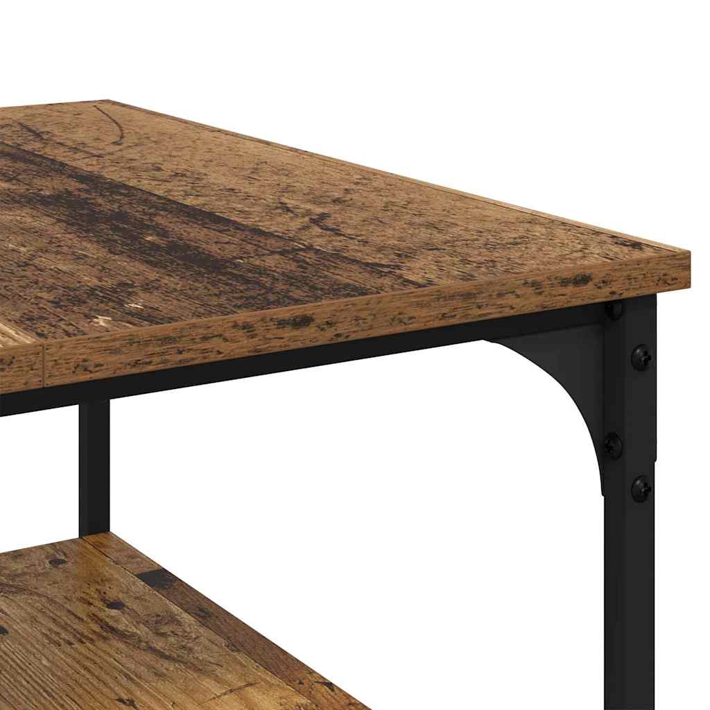 vidaXL Table basse en bois de récupération 55 x 55 x 40 cm Bois d'ingénierie