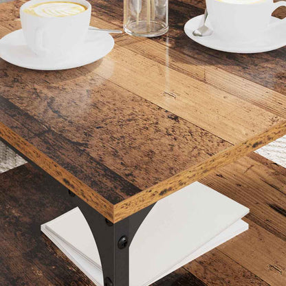 vidaXL Table basse en bois de récupération 55 x 55 x 40 cm Bois d'ingénierie