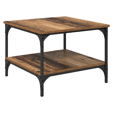 vidaXL Table basse en bois de récupération 55 x 55 x 40 cm Bois d'ingénierie