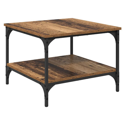 vidaXL Table basse en bois de récupération 55 x 55 x 40 cm Bois d'ingénierie