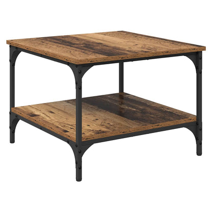 vidaXL Table basse en bois de récupération 55 x 55 x 40 cm Bois d'ingénierie