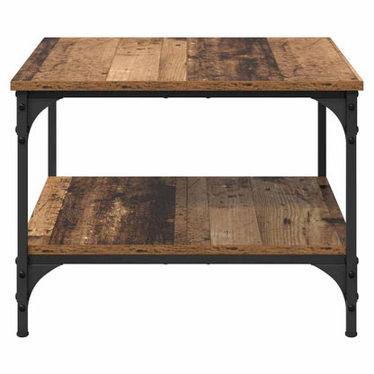 vidaXL Table basse en bois de récupération 55 x 55 x 40 cm Bois d'ingénierie