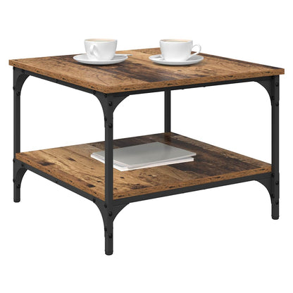 vidaXL Table basse en bois de récupération 55 x 55 x 40 cm Bois d'ingénierie