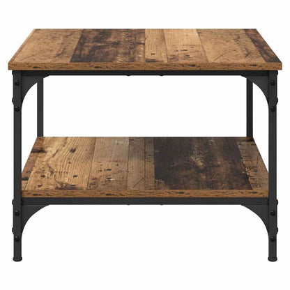 vidaXL Table basse en bois de récupération 55 x 55 x 40 cm Bois d'ingénierie