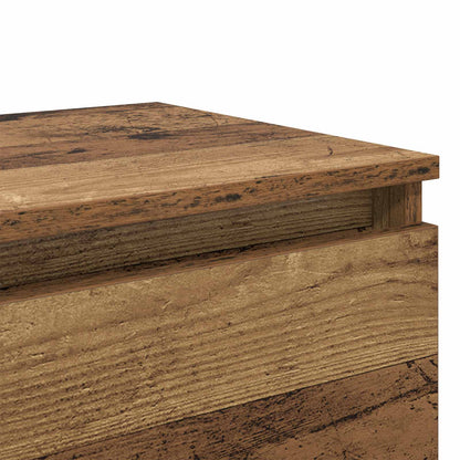 vidaXL Table de chevet 2 pcs bois de récupération 40 x 35 x 50 cm bois d'ingénierie