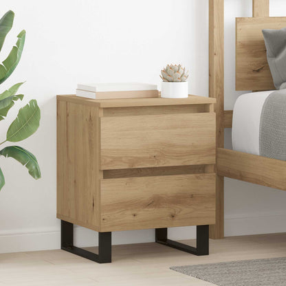 vidaXL Table de chevet Chêne Artisan 40 x 35 x 50 cm Bois d'ingénierie