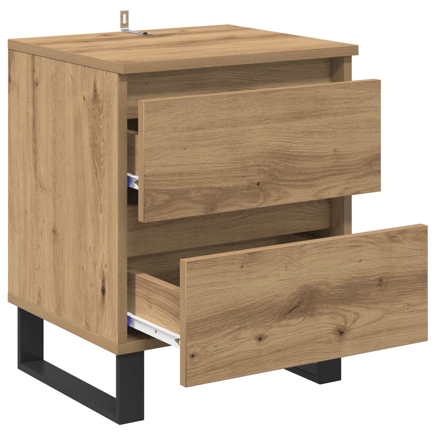 vidaXL Table de chevet Chêne Artisan 40 x 35 x 50 cm Bois d'ingénierie