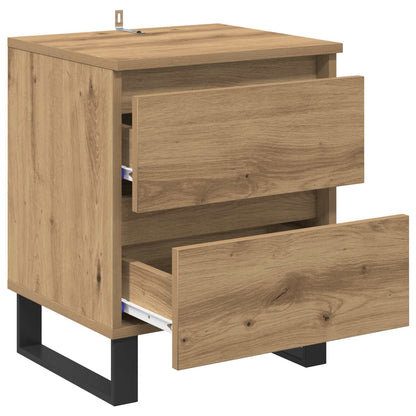 vidaXL Table de chevet Chêne Artisan 40 x 35 x 50 cm Bois d'ingénierie