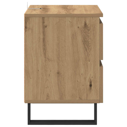 vidaXL Table de chevet Chêne Artisan 40 x 35 x 50 cm Bois d'ingénierie