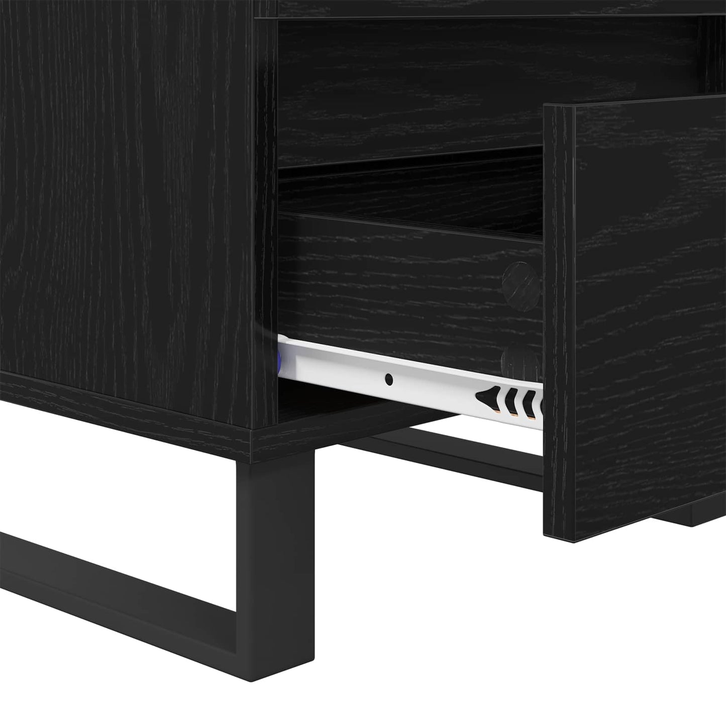 vidaXL Nachttisch Schwarz Eichen-Optik 40 x 35 x 50 cm Holzwerkstoff