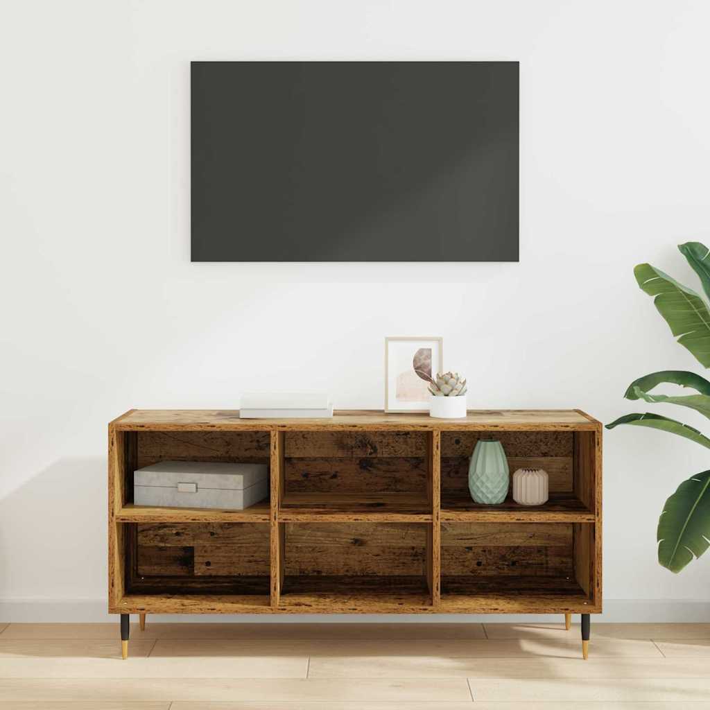 vidaXL TV-Schränk Altholz 103,5 x 30 x 50 cm Holzwerkstoff