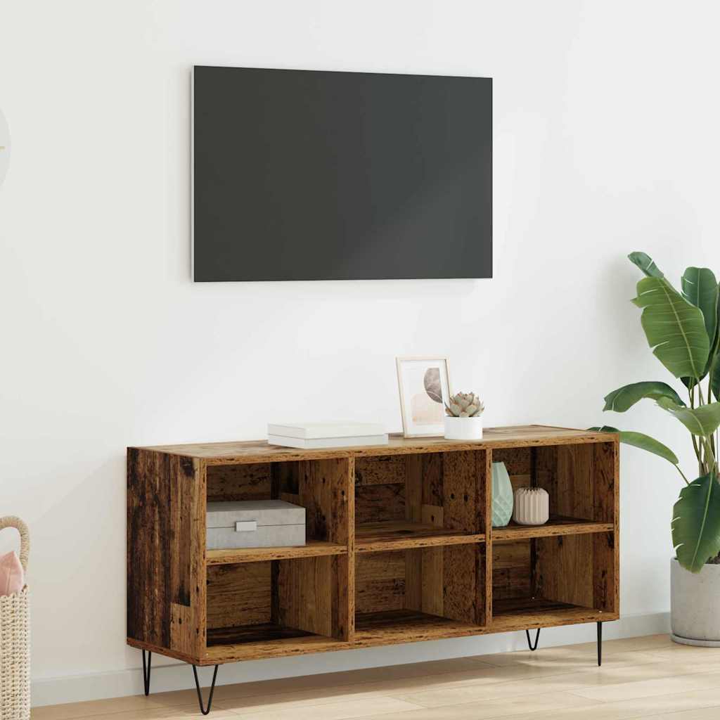 vidaXL TV-Schränk Altholz 103,5 x 30 x 50 cm Holzwerkstoff