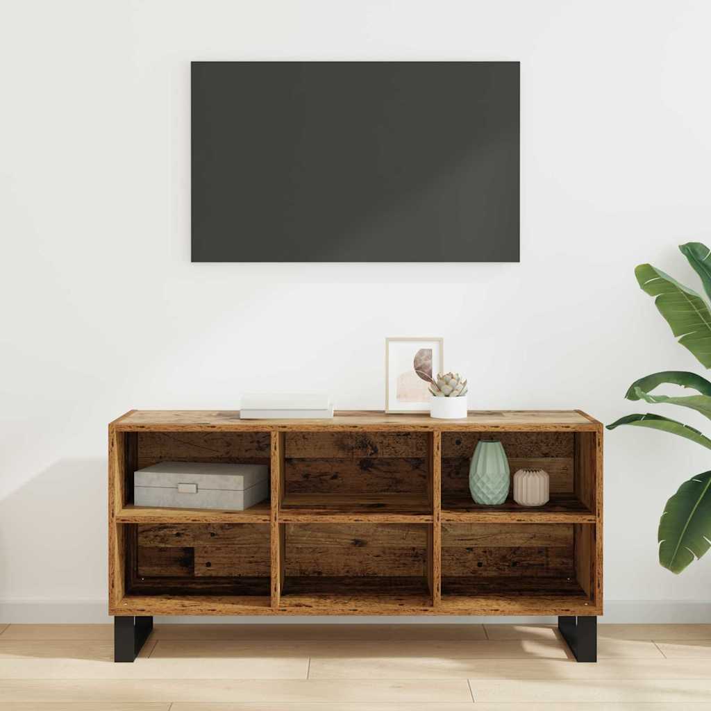 vidaXL TV-Schränk Altholz 103,5 x 30 x 50 cm Holzwerkstoff