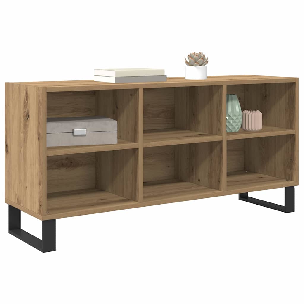 vidaXL TV-Schränk Artisan-Eiche 103,5 x 30 x 50 cm Holzwerkstoff