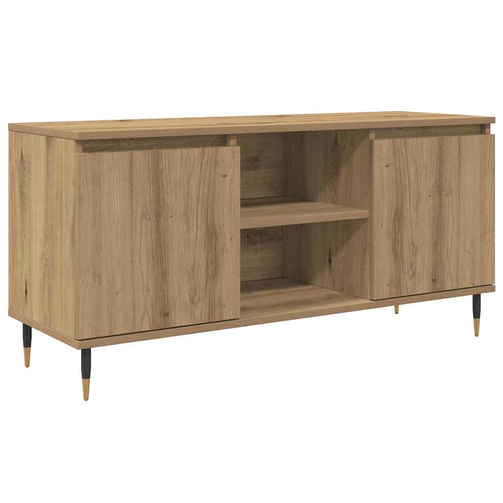 vidaXL TV-Schränk Artisan-Eiche 104 x 35 x 50 cm Holzwerkstoff