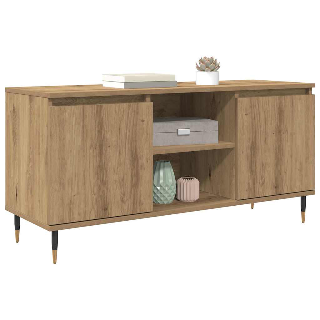 vidaXL TV-Schränk Artisan-Eiche 104 x 35 x 50 cm Holzwerkstoff