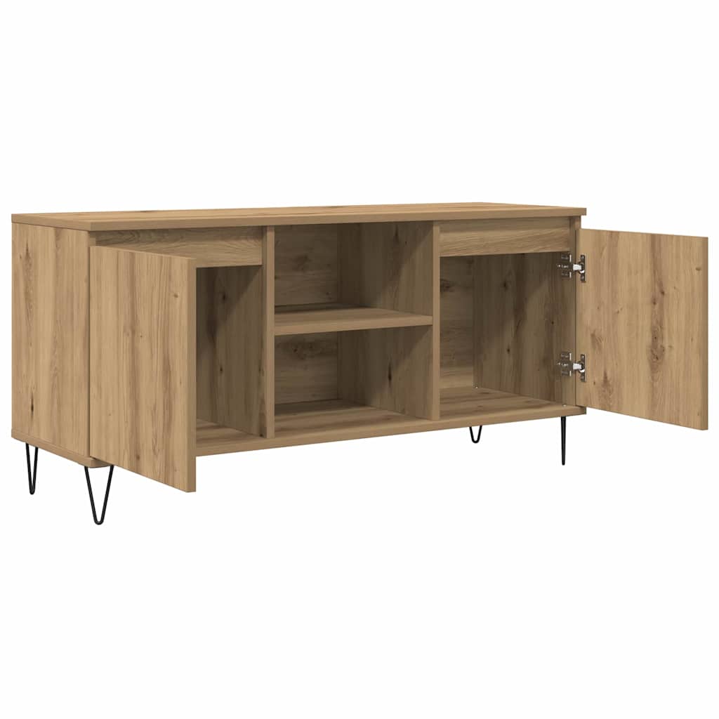 vidaXL TV-Schränk Artisan-Eiche 104 x 35 x 50 cm Holzwerkstoff