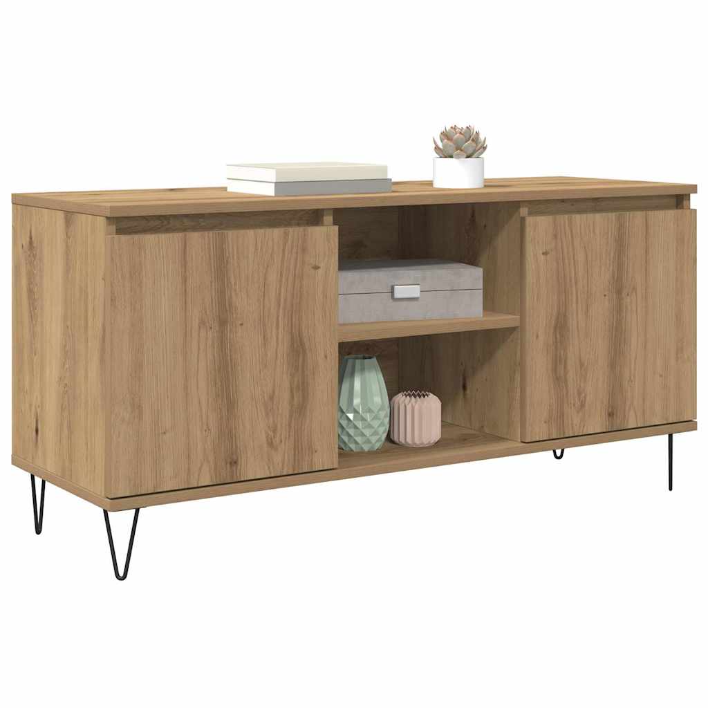 vidaXL TV-Schränk Artisan-Eiche 104 x 35 x 50 cm Holzwerkstoff