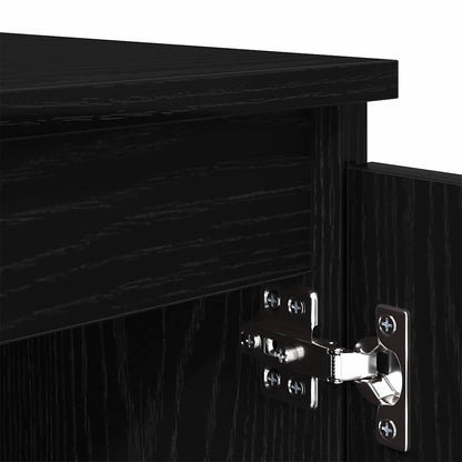 vidaXL TV-Schränk Schwarz Eichen-Optik 104 x 35 x 50 cm Holzwerkstoff