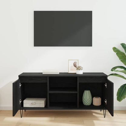 vidaXL TV-Schränk Schwarz Eichen-Optik 104 x 35 x 50 cm Holzwerkstoff