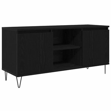 vidaXL TV-Schränk Schwarz Eichen-Optik 104 x 35 x 50 cm Holzwerkstoff