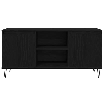 vidaXL TV-Schränk Schwarz Eichen-Optik 104 x 35 x 50 cm Holzwerkstoff