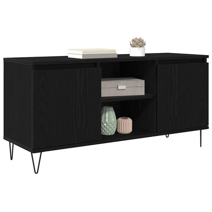 vidaXL TV-Schränk Schwarz Eichen-Optik 104 x 35 x 50 cm Holzwerkstoff
