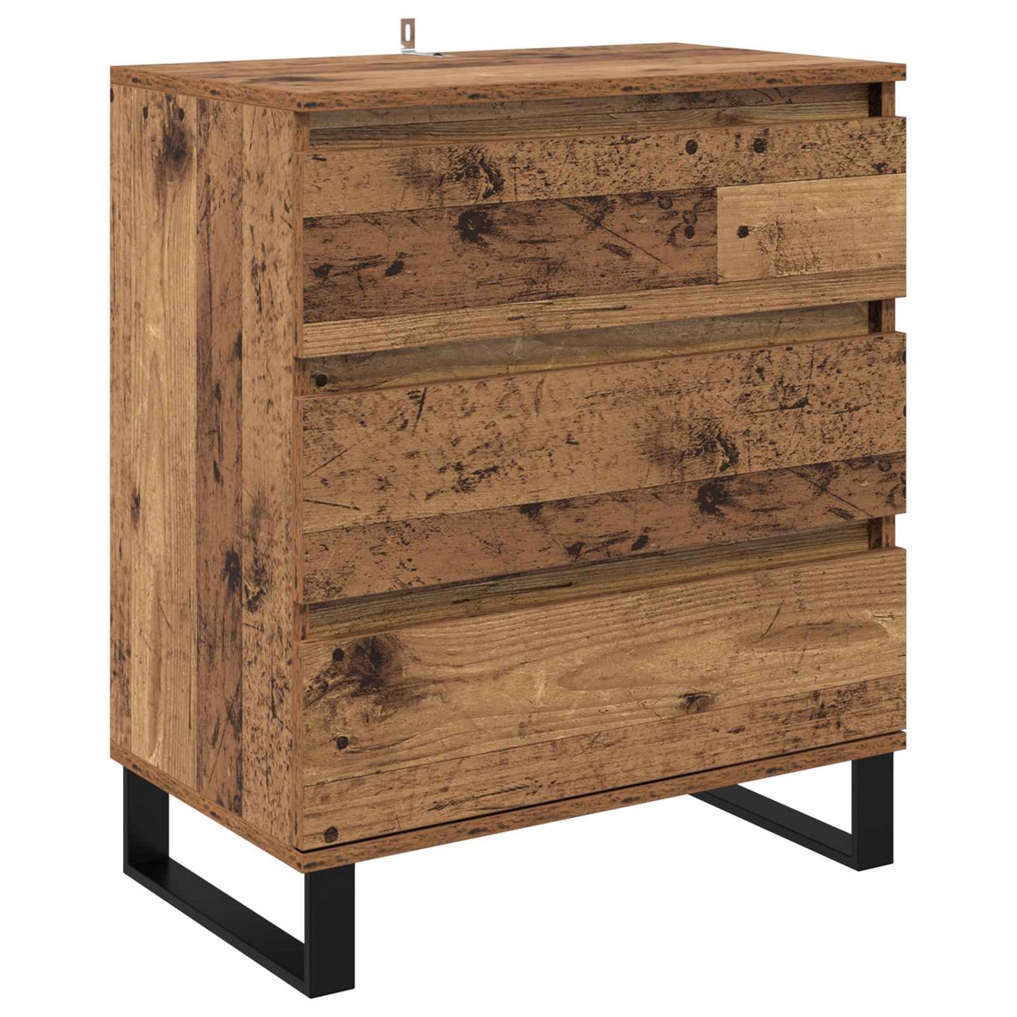 vidaXL Sideboard mit Schubladen Altholz 60 x 35 x 70 cm Holzwerkstoff