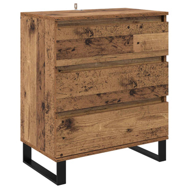 vidaXL Sideboard mit Schubladen Altholz 60 x 35 x 70 cm Holzwerkstoff