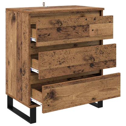 vidaXL Sideboard mit Schubladen Altholz 60 x 35 x 70 cm Holzwerkstoff