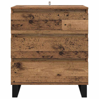 Sideboard mit Schubladen Altholz 60 x 35 x 70 cm Holzwerkstoff