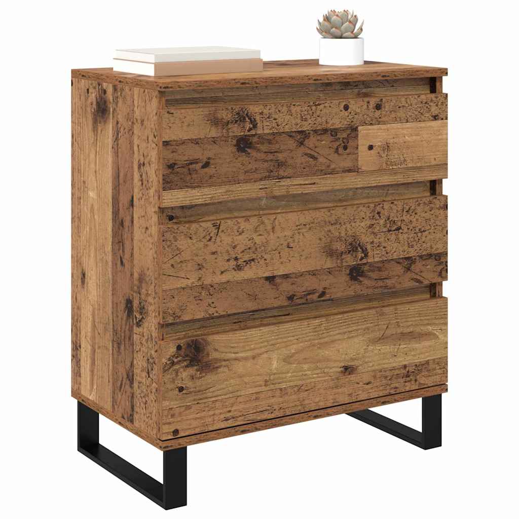 Sideboard mit Schubladen Altholz 60 x 35 x 70 cm Holzwerkstoff