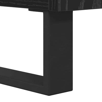 Sideboard Schwarz Eichen-Optik 60 x 35 x 70 cm Holzwerkstoff