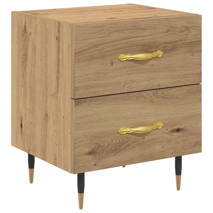 vidaXL Nachttisch 2 pcs Artisan-Eiche 40 x 35 x 47,5 cm Holzwerkstoff